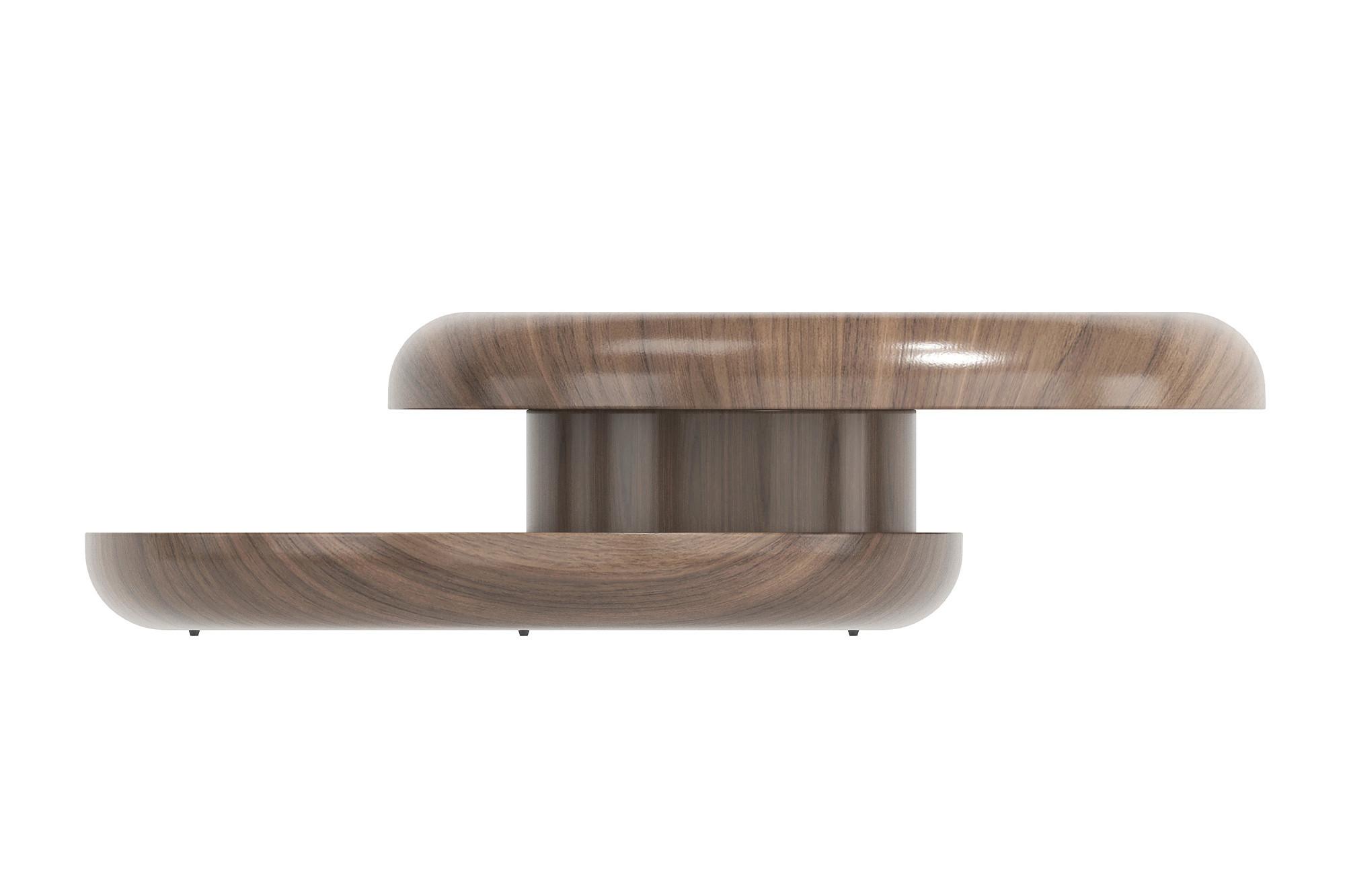 Couchtisch Walnussfarben D: 90 Cm - Walnussfarben, MODERN, Holzwerkstoff (90/90/35cm) - Livetastic