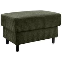 Hocker Cavoli, Olivgrün B: 76 cm - Schwarz/Olivgrün, MODERN, Textil (76/46/55cm) - Livetastic