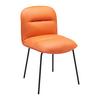Stolička Ellis oranžová - oranžová/čierna, Modern, kov/drevo (43/80/50cm) - P & B