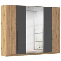 Kleiderschrank Safari B: 271 cm - Eiche Artisan/Grau, KONVENTIONELL, Holzwerkstoff (271/229/54cm)