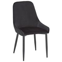 Židle Enna - černá, Moderní, kov/dřevo (48/85/58cm) - Modern Living