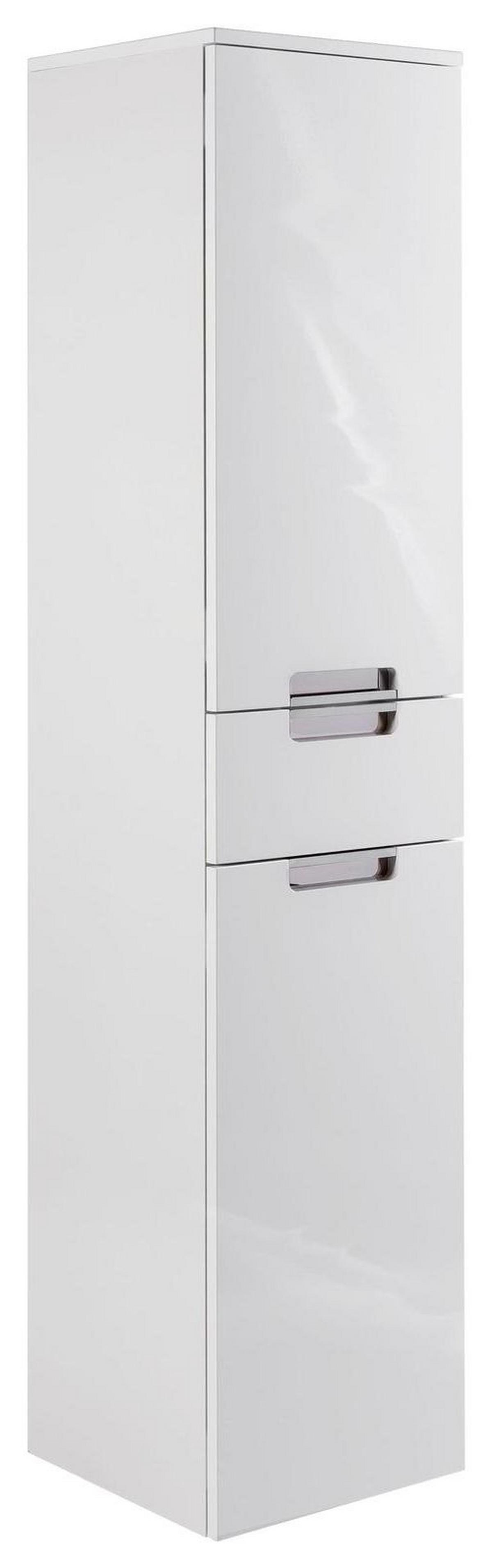 Hochschrank Mit 1 Lade Mars B: 33 cm Weiß - Weiß, MODERN, Holzwerkstoff (33,0/159,0/35,0cm) - MID.YOU