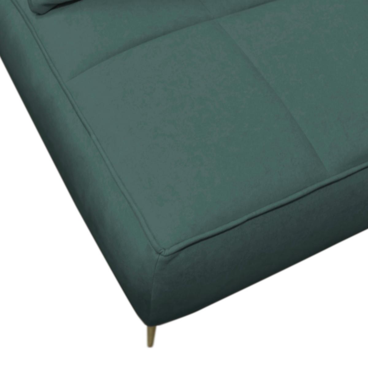 Schlafsofa Zoom Blau B: 200 cm - Blau/Goldfarben, Design, Textil (200/90/97cm) - MID.YOU