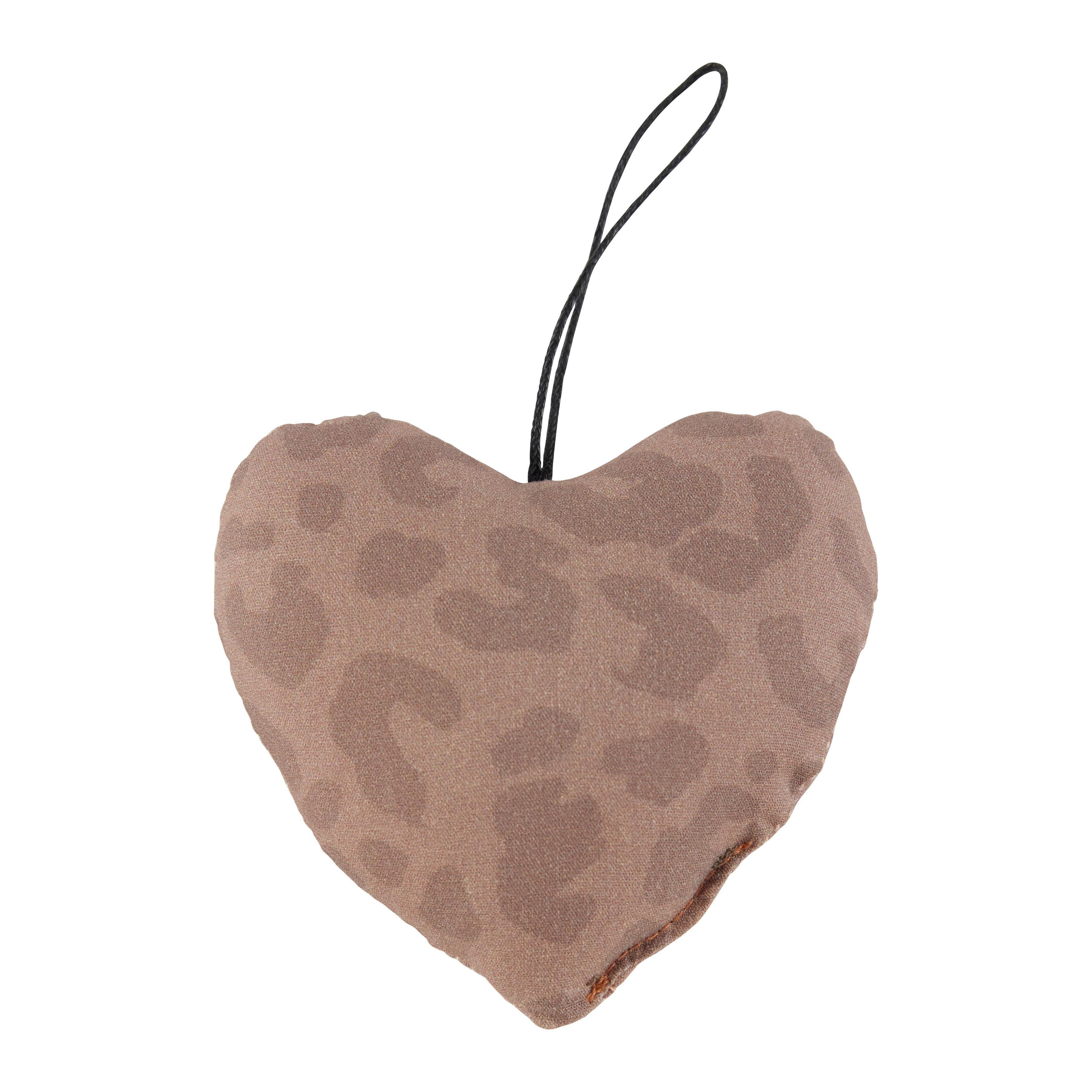 Závěsná dekorace HEART - béžová, textil (10,5/9cm) - Mömax