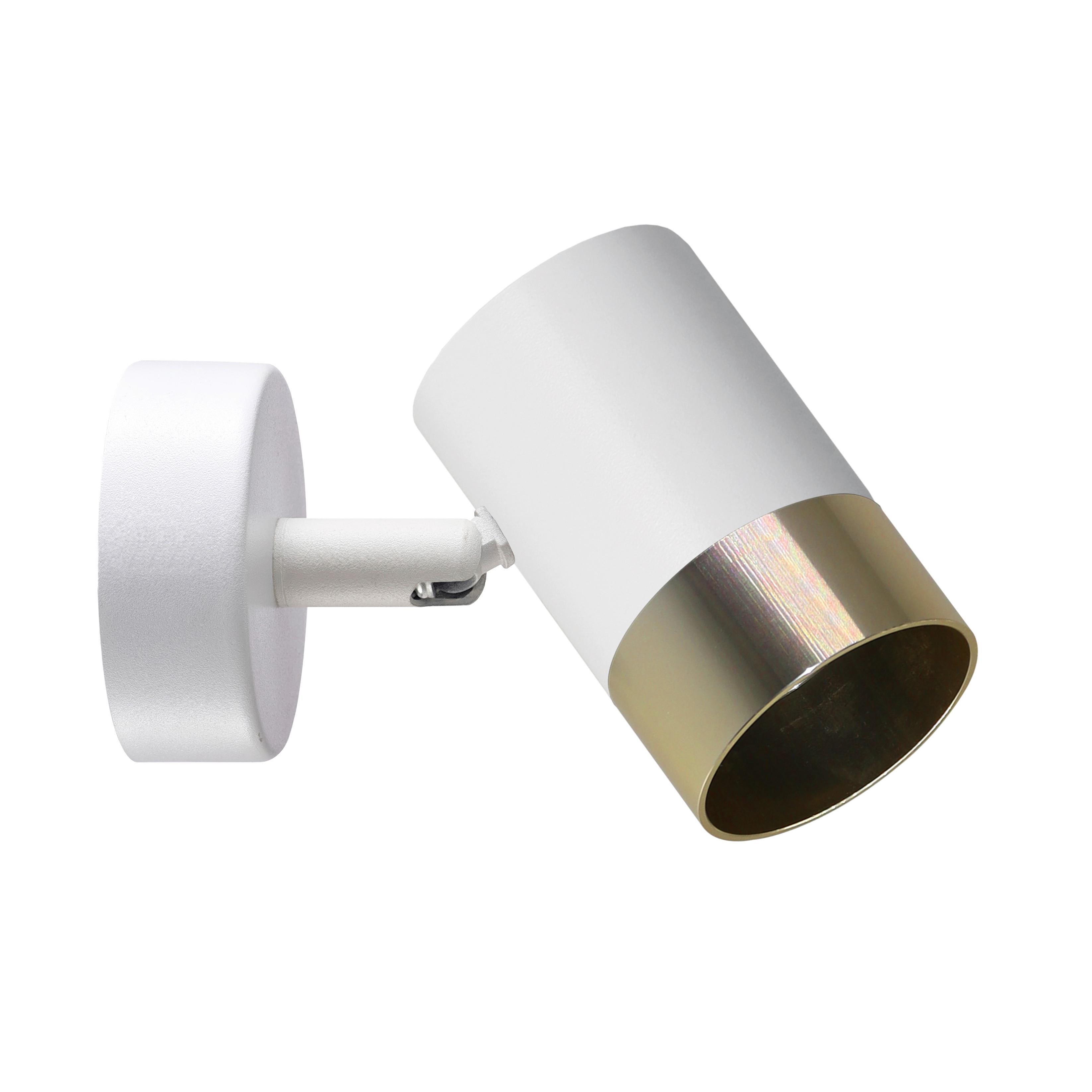 Strahler 91-27450 Tobi - Goldfarben/Weiß, Design, Metall (16/5.5/12cm)