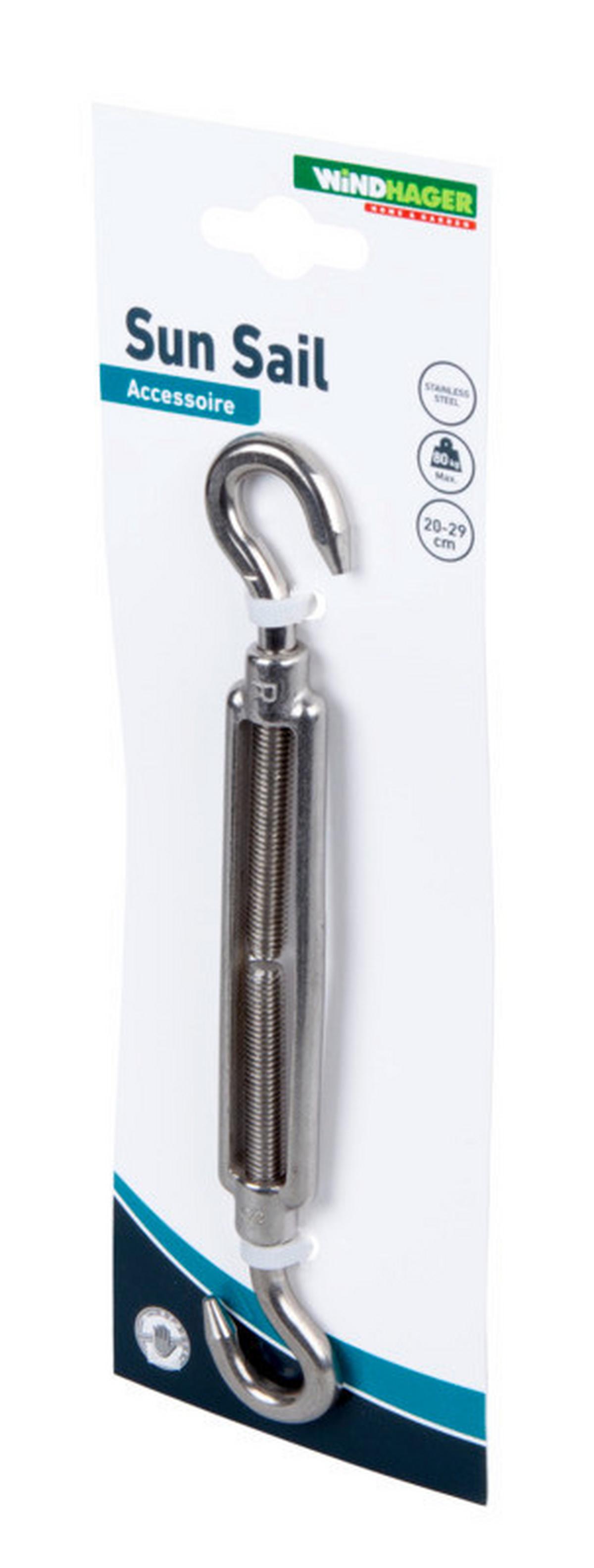 Spann-Anker Silberfarben Aus Edelstahl L: 20-29 cm - Silberfarben, Basics, Metall (20-29cm)