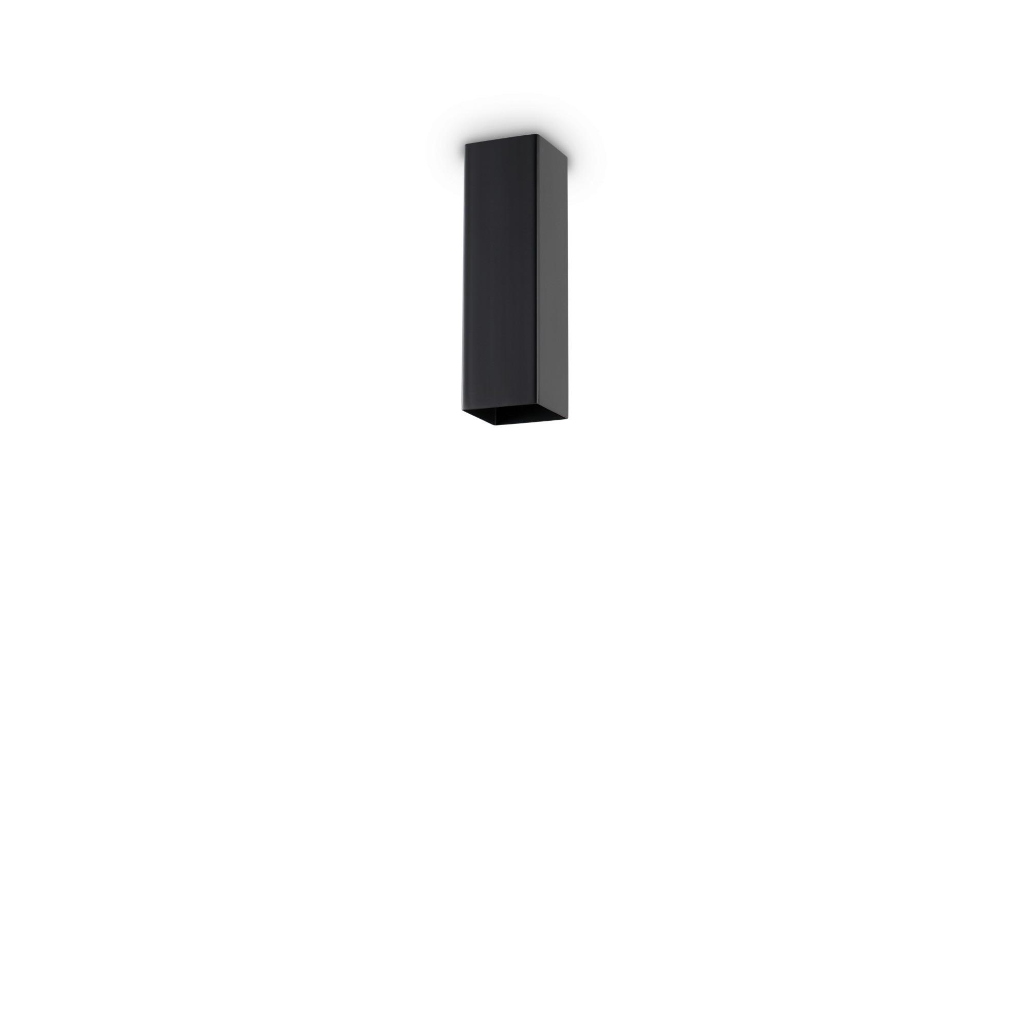LED-Deckenleuchte Sky L: 6 cm 1-Flammig Quadratisch - Schwarz, KONVENTIONELL, Metall (6/20/6cm) - Ideal Lux