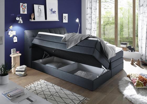 Boxspringbett 180 x 200 cm mit Bettkasten