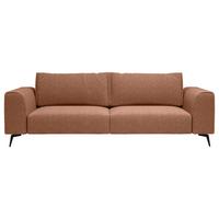 Čtyřmístná pohovka SEUL, oranžová - oranžová/černá, Design, kov/dřevo (302/87/88cm) - MID.YOU