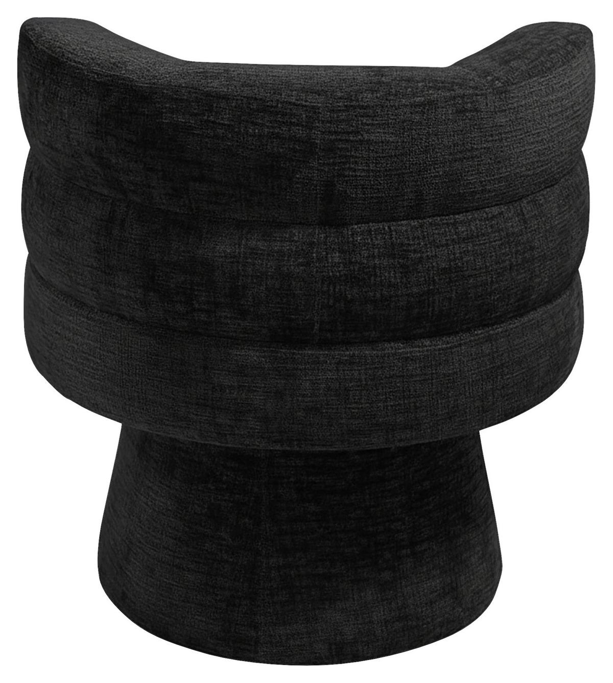 STOLIČKA JULINA - čierna, Modern, drevo/textil (71/74/72cm) - Bessagi Home