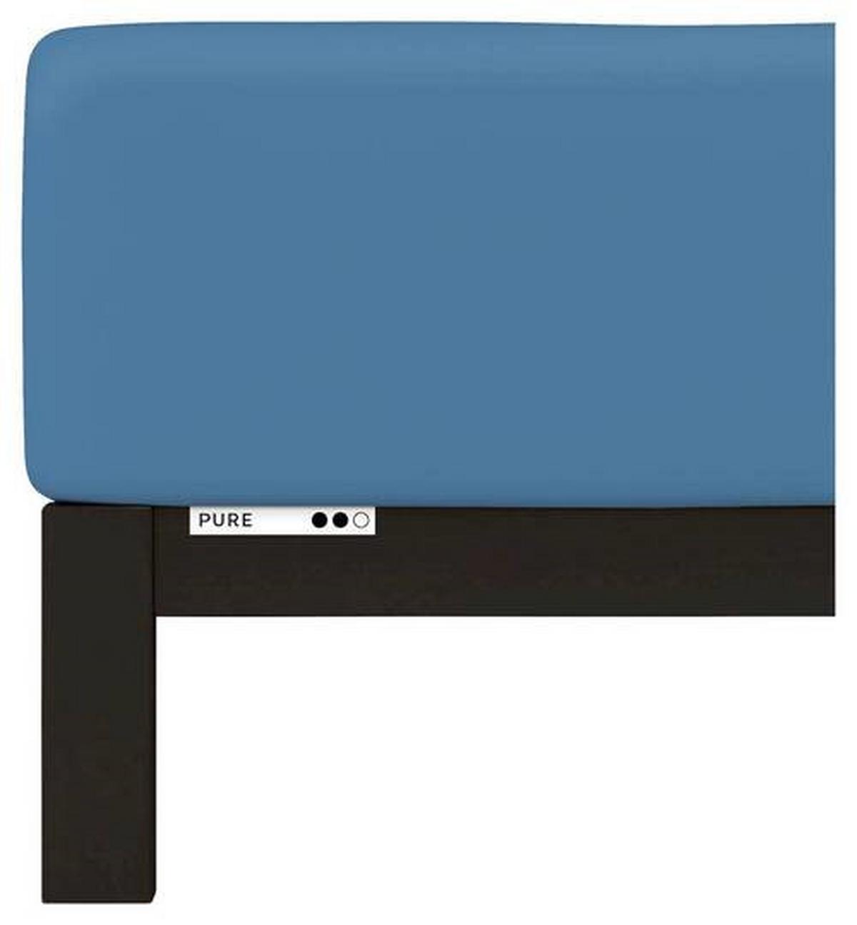 Boxspring-spannleintuch Pure Boxspring - Blau, Basics, Textil (120-130/200-220cm) - Schlafgut
