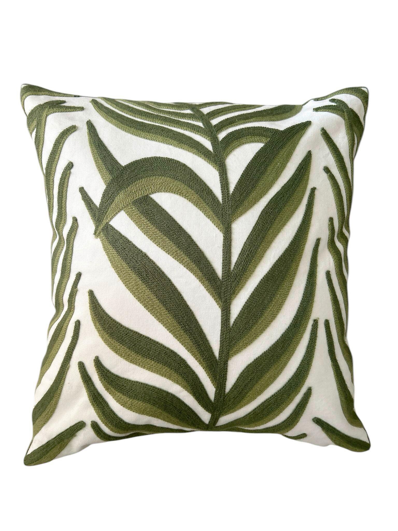 DEKORAČNÝ VANKÚŠ PALME - zelená, Modern, textil (45/45cm)