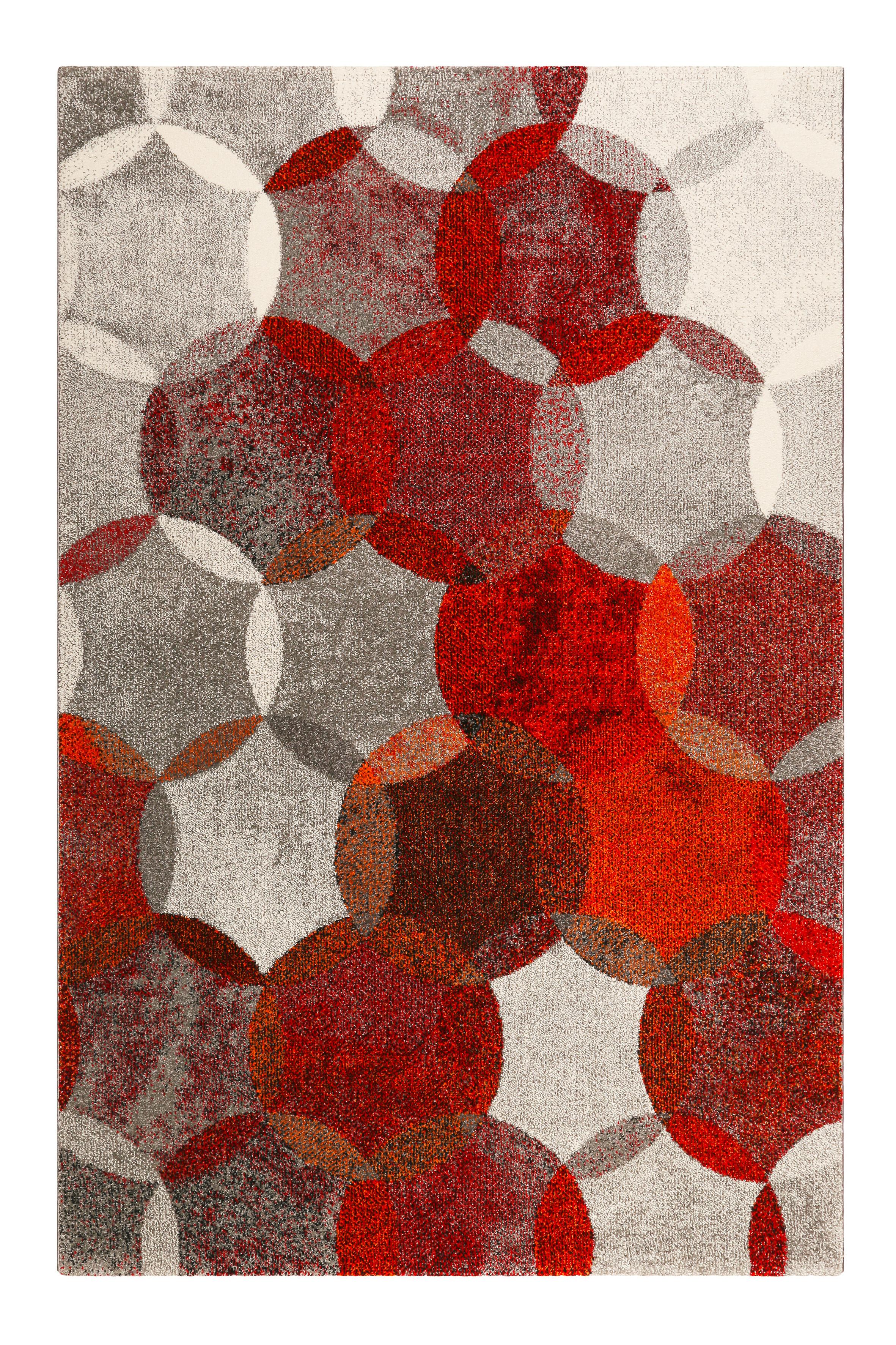 Webteppich Modernina - Rotbraun/Rot, KONVENTIONELL, Textil (133/200cm) - Esprit