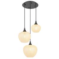 Hängeleuchte 15548-3hk - Klar/Chromfarben, KONVENTIONELL, Glas/Kunststoff (49/120cm) - Globo