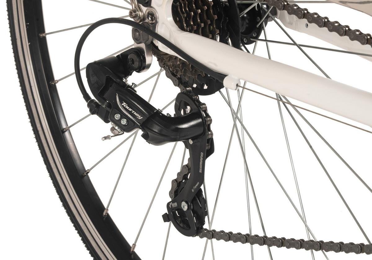 Trekkingrad 400t - Weiß, MODERN, Metall (25/140/60cm)