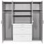 Kleiderschrank mit Spiegel 180cm Aachen, Alpinweiß Dekor - Weiß, KONVENTIONELL, Holzwerkstoff (180/198/58cm) Kleiderschrank mit Spiegel 180cm Aachen, Alpinweiß Dekor - Weiß, KONVENTIONELL, Holzwerkstoff (180/198/58cm)