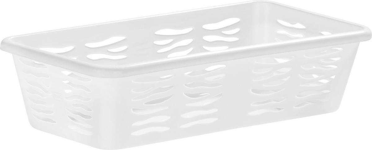 Tárolókosár Zebra - antracit/fehér, Konventionell, műanyag (19,7/10/5cm) - Homezone