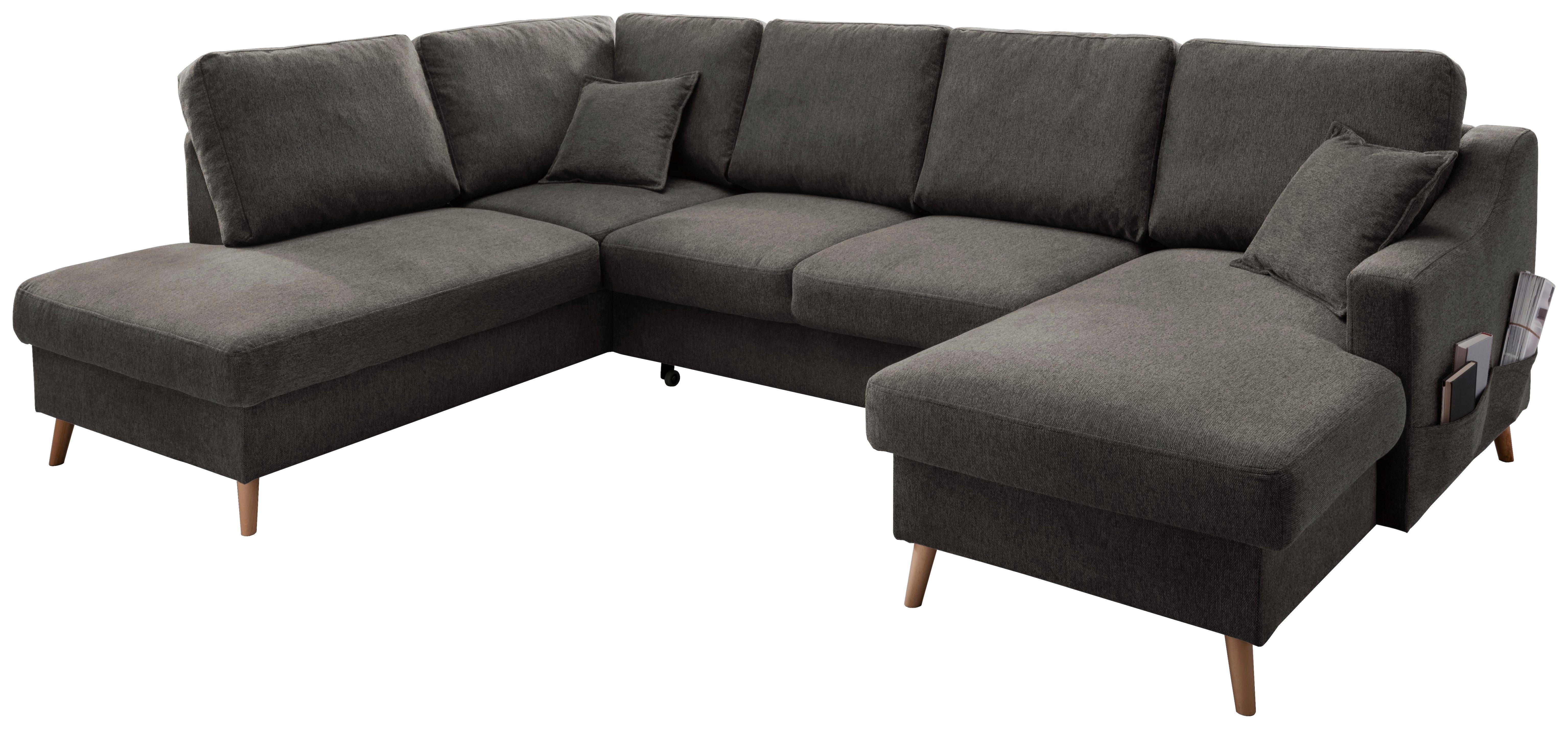 Wohnlandschaft Valentina Mit Schlaffunktion Braun