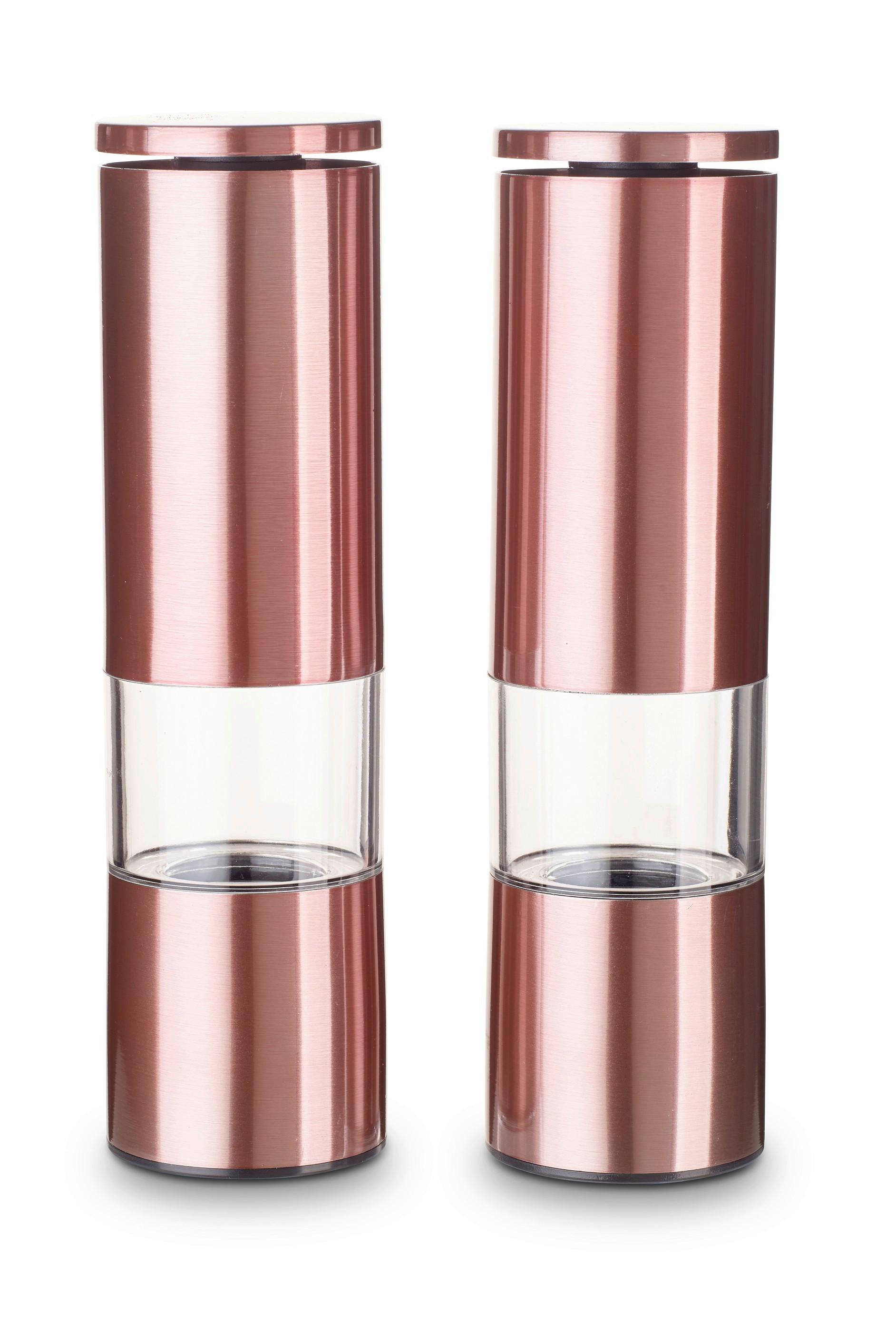 Salz- und Pfefferstreuer Keramik/Edelstahl H: 18,7 cm - Kupferfarben, Basics, Keramik/Metall (5/18,7cm) - Echtwerk