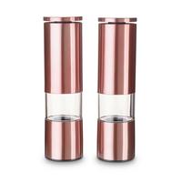 Salz- und Pfefferstreuer Keramik/Edelstahl H: 18,7 cm - Kupferfarben, Basics, Keramik/Metall (5/18,7cm) - Echtwerk