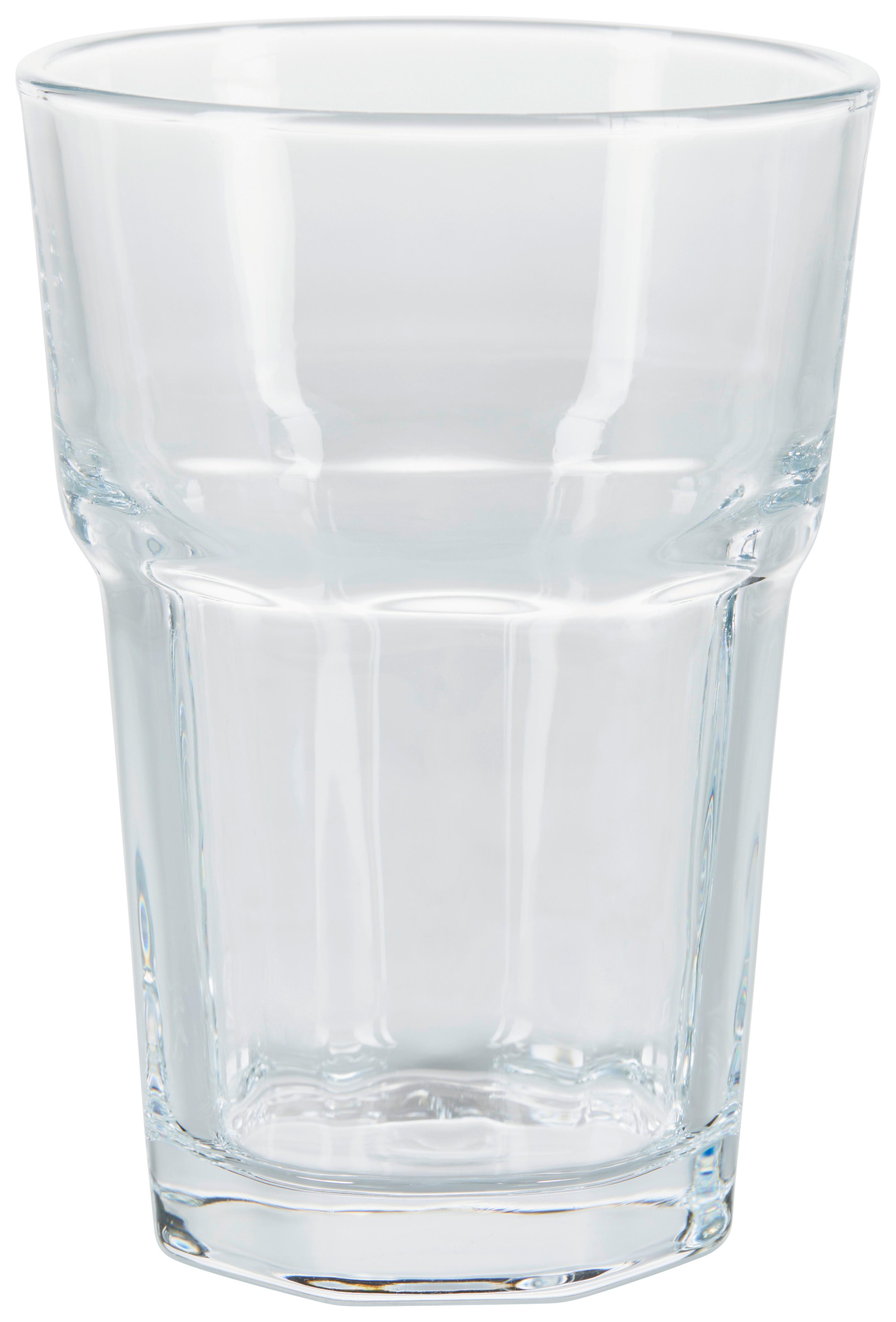 Trinkglas Transparent Linus ca. 430 ml - Transparent, Basics, Glas (8,8/12,6cm) - Luca Bessoni