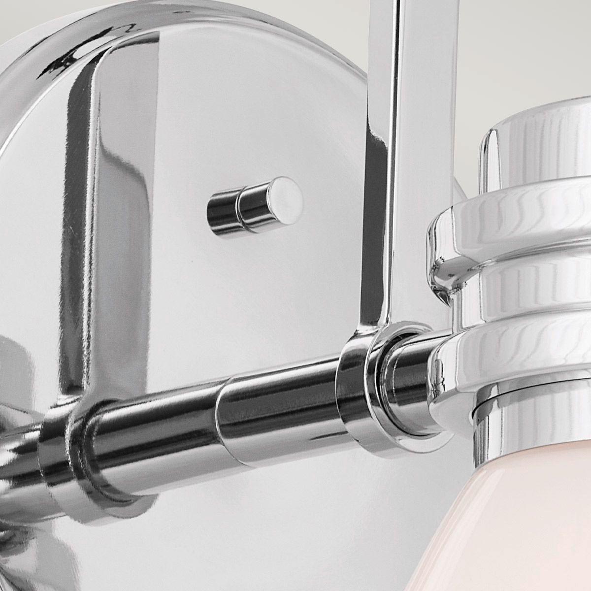 Fürdőszobai Falilámpa Kl-Farum1-Ch - fehér, Konventionell, üveg/fém (2,40/1,78/2,15cm) - Elstead Lighting