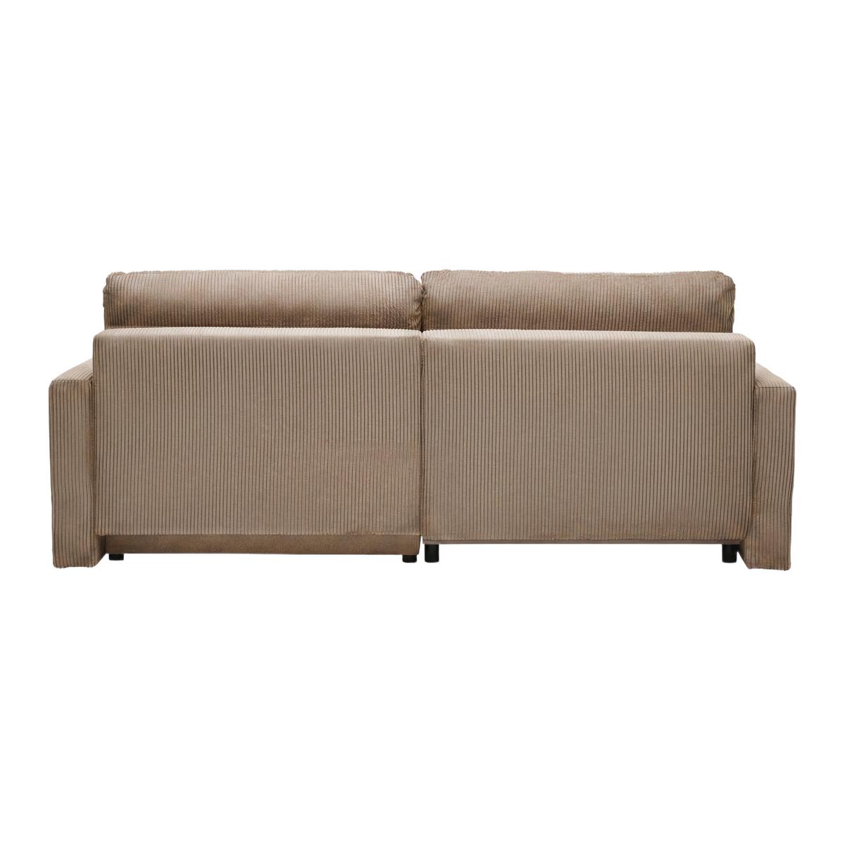 Rohová sedačka DAVE, obojstranná,karamelový menč. - karamelová, Modern, textil (227/146cm) - Based