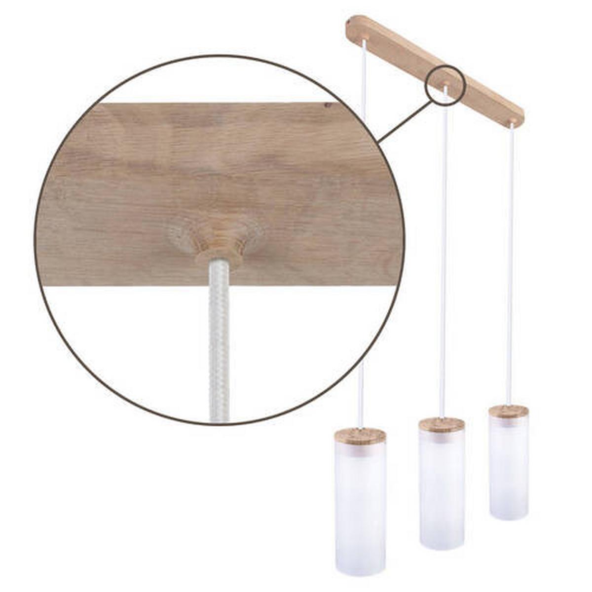 Hängeleuchte 8533309 Barrel 3 - Natur, Holz (52/100cm)