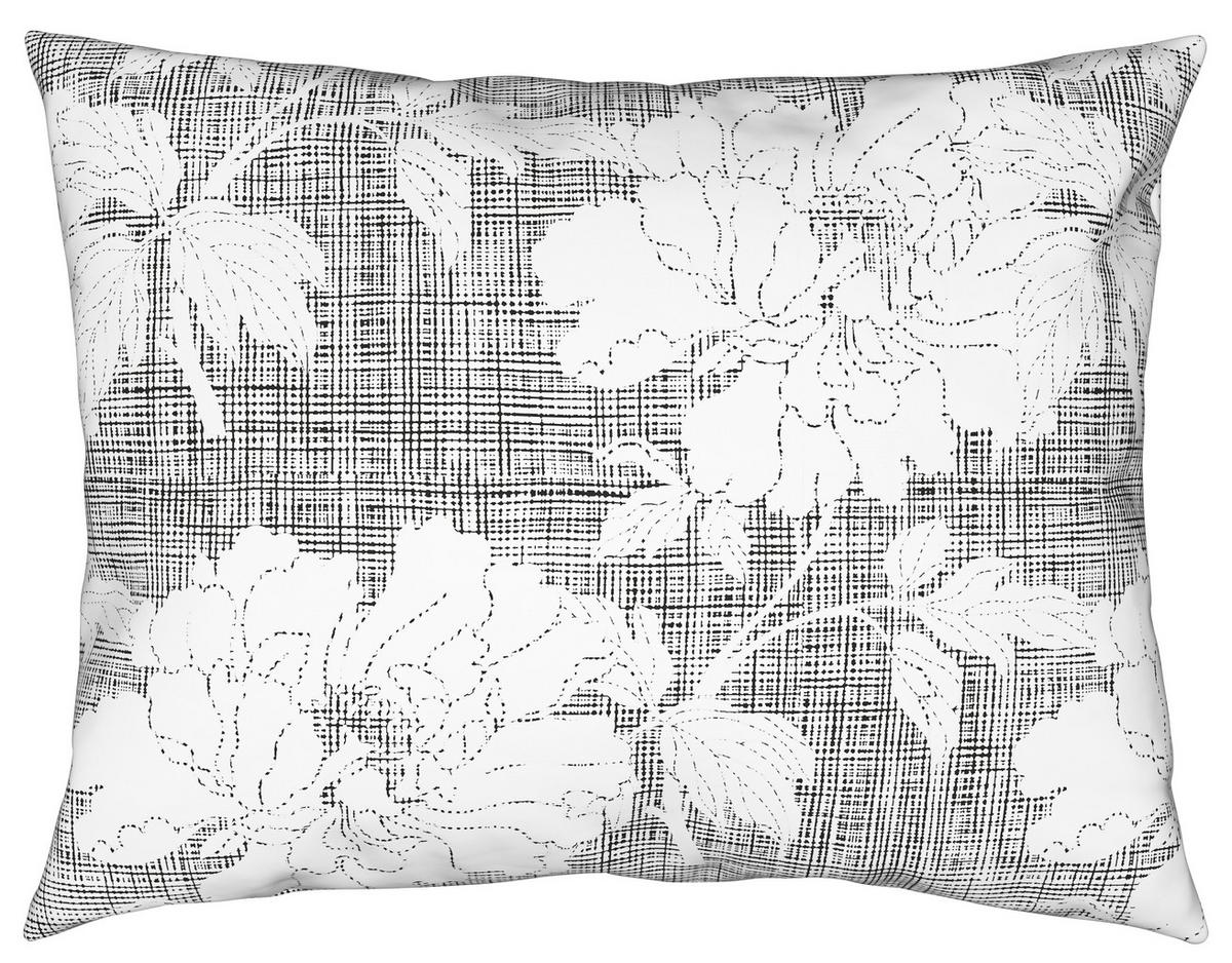 Povlečení Gundi XXL, 2x70/90 200/220cm - bílá/černá, Romantický / Rustikální, textil (200/220cm) - Mömax