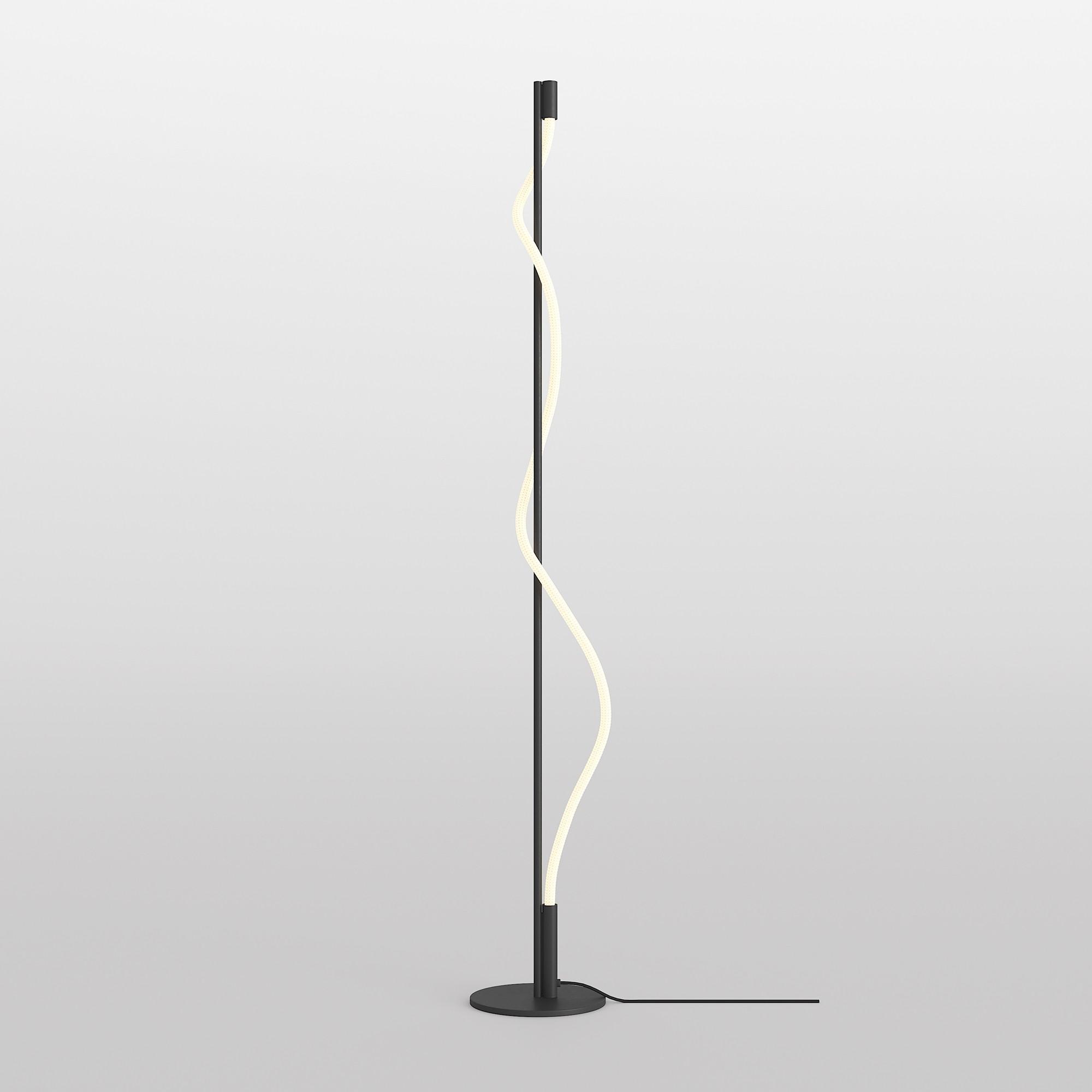 Stehleuchte Tau - Schwarz/Weiß, Trend, Metall (22/150cm) - MAYTONI