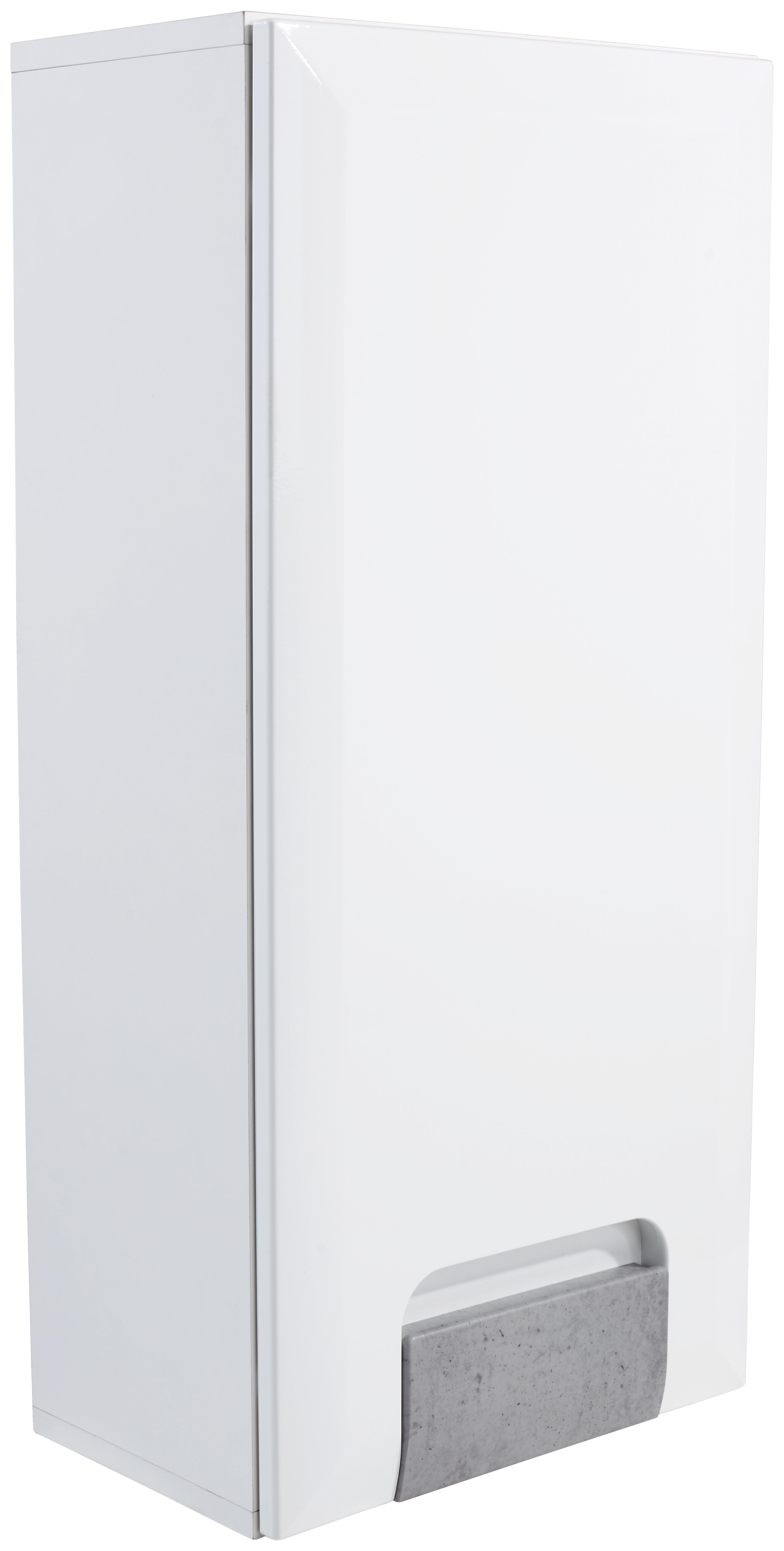 Faliszekrény Toronto - Szürke/Fehér, modern, Faalapú anyag (40/78,6/20,4cm) - Ombra