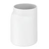 POHÁR NA ZUBNÉ KEFKY Hug, 8/11/7,1cm, biela - biela, Modern, plast (8/11/7,1cm) - Premium Living