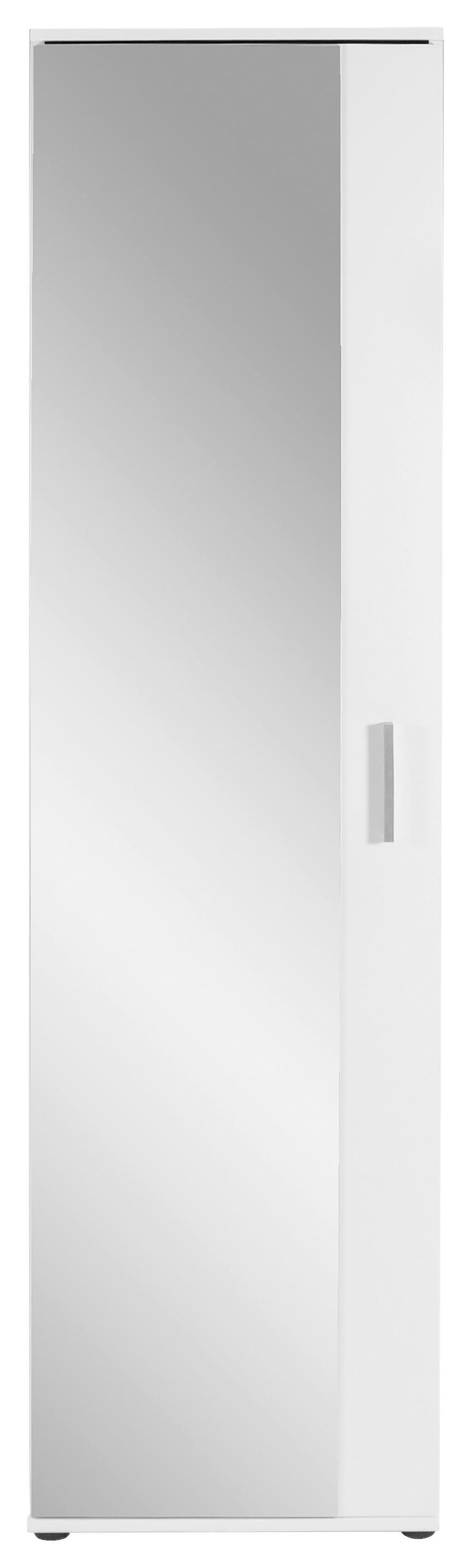 Garderobenschrank Jakob B:49cm Weiß - Weiß/Eiche Artisan, MODERN, Holzwerkstoff (49/196/30cm) - MID.YOU