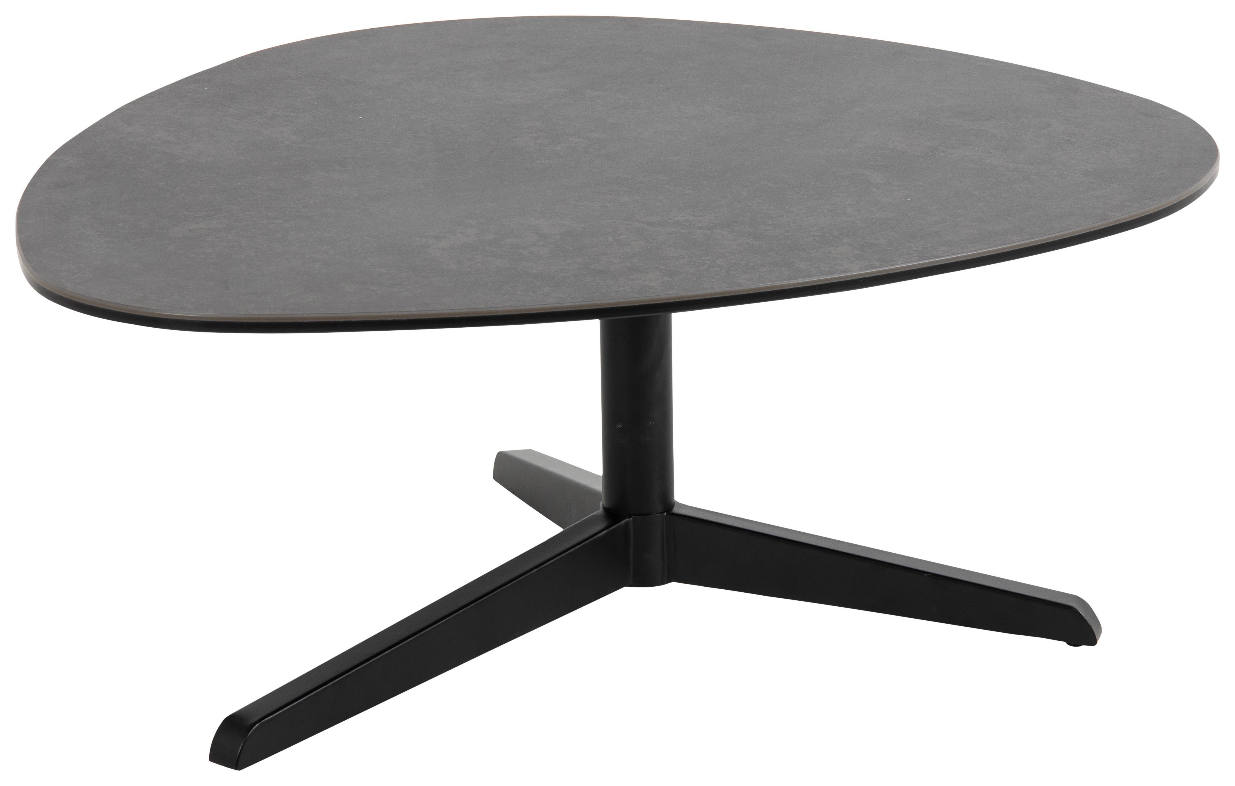 KONFERENČNÝ STOLÍK BARNSLEY - čierna, Design, kov/sklo (84/77/34cm) - MID.YOU