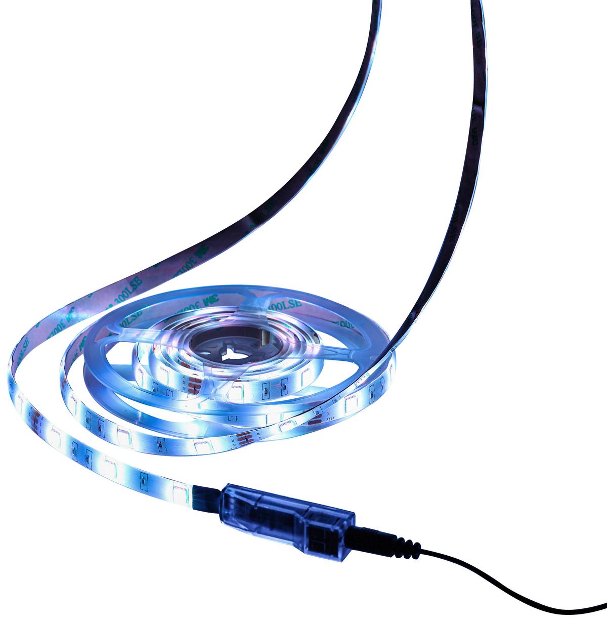 Led Díszlámpa Malte - fekete/fehér, Modern, műanyag (500cm) - Luca Bessoni