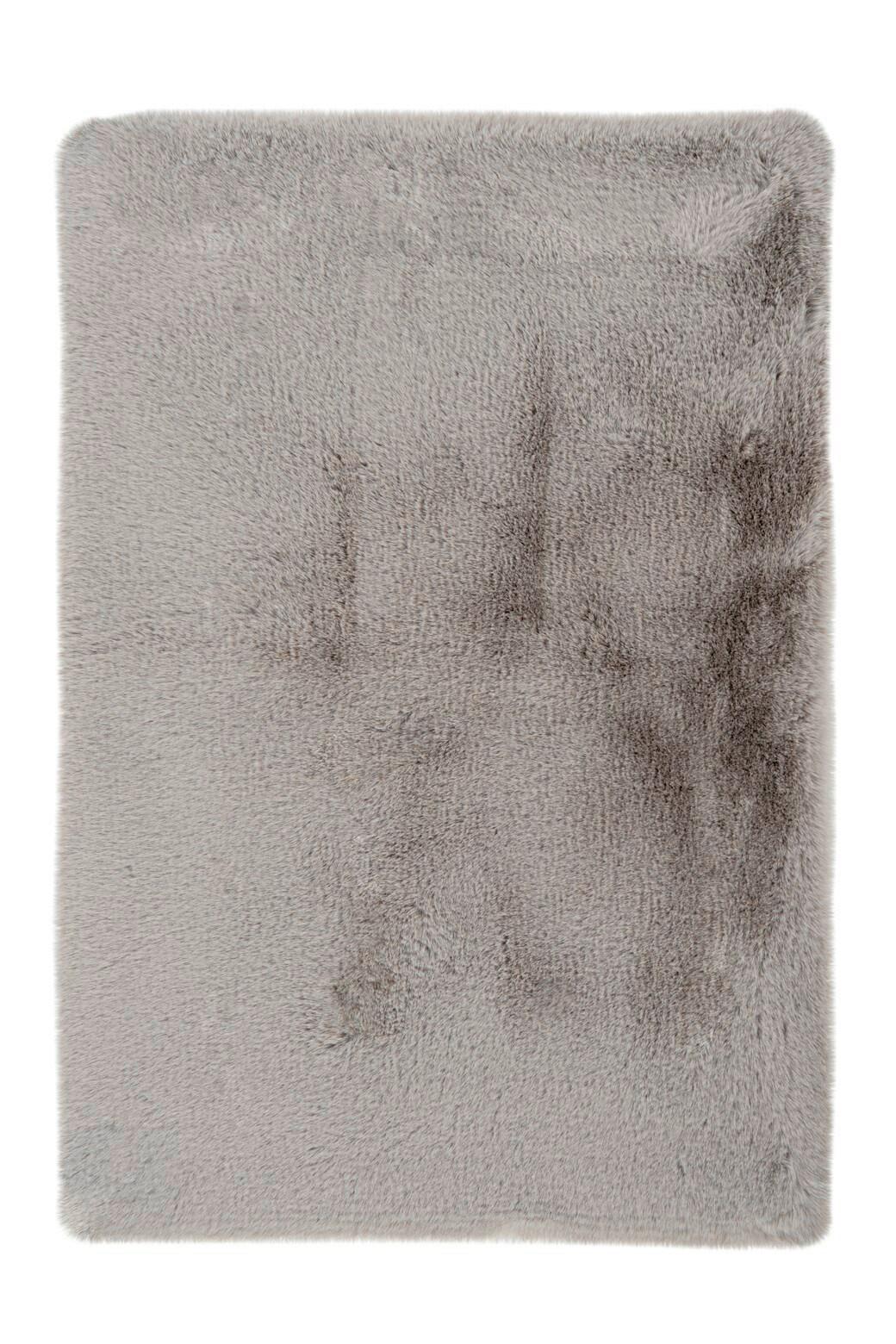 Fellteppich Rabbit Hellgrau, 40x60 cm - Hellgrau, KONVENTIONELL (40/60cm)