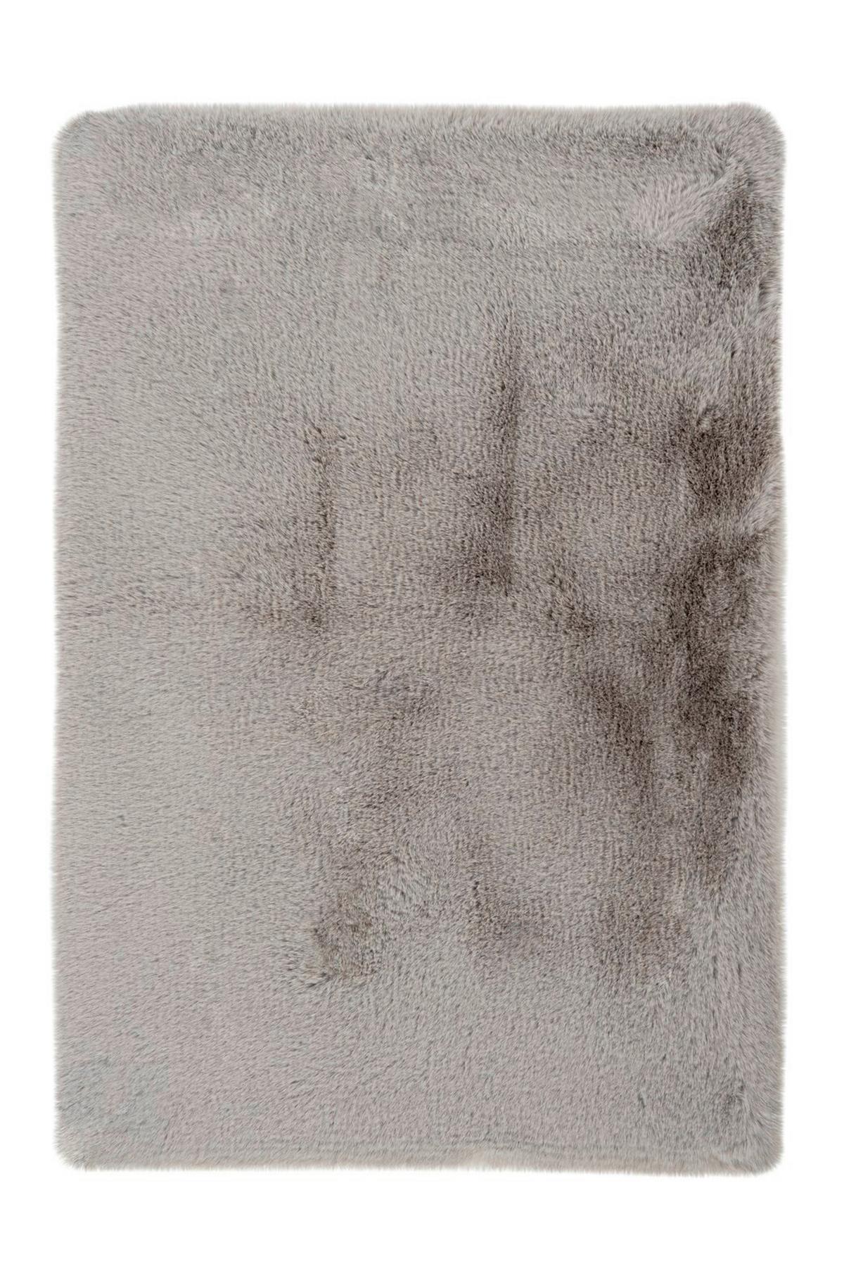 Hochflorteppich Rabbit Hellgrau, B: 65 Cm - Hellgrau, KONVENTIONELL (65/100cm)