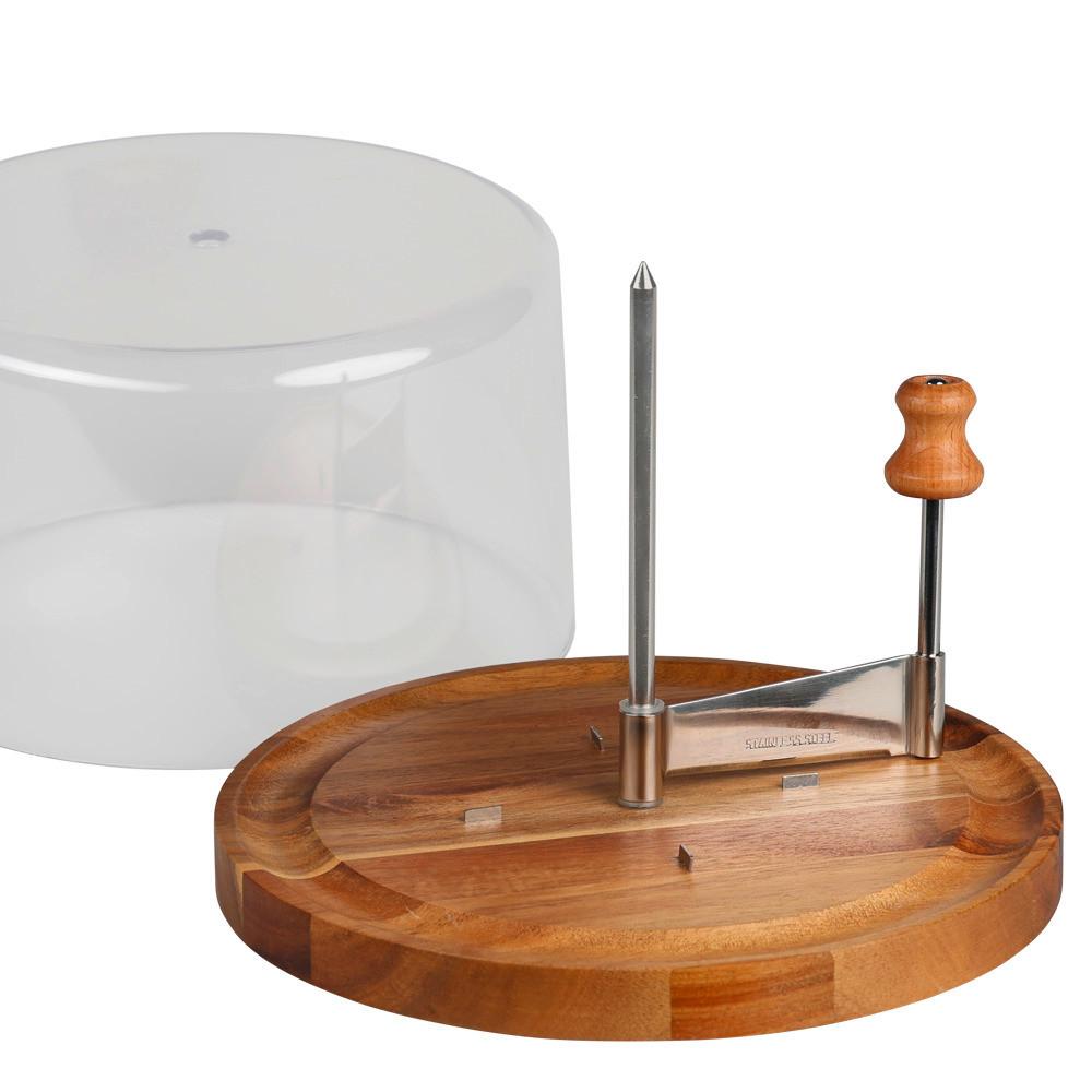 Käsehobel Akaziefarben B: 22 Cm - Akaziefarben, Basics, Holz/Kunststoff (22/22/13.7cm) - Kesper