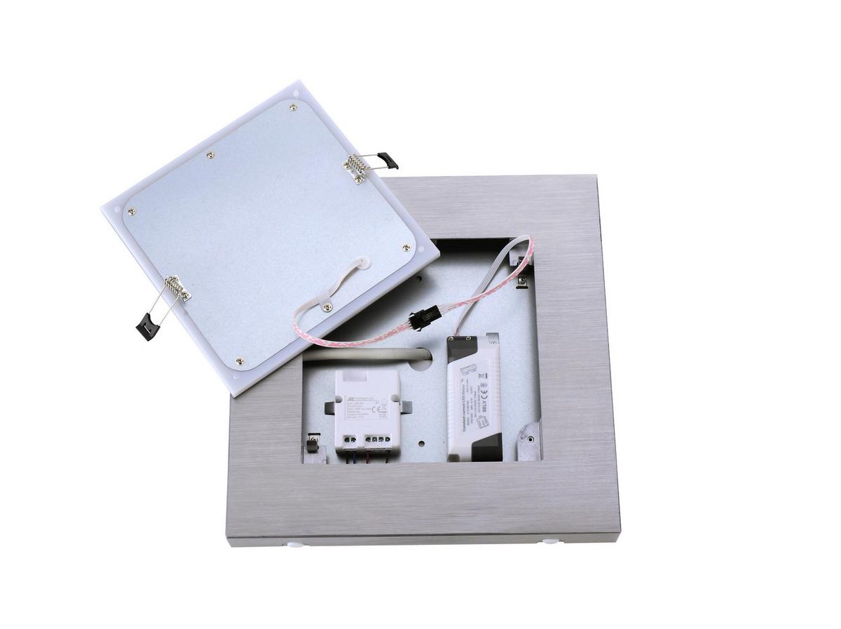 LED-Deckenleuchte, 3000k 6723-95 - Alufarben, Basics, Kunststoff/Metall (30/30/4,5cm)