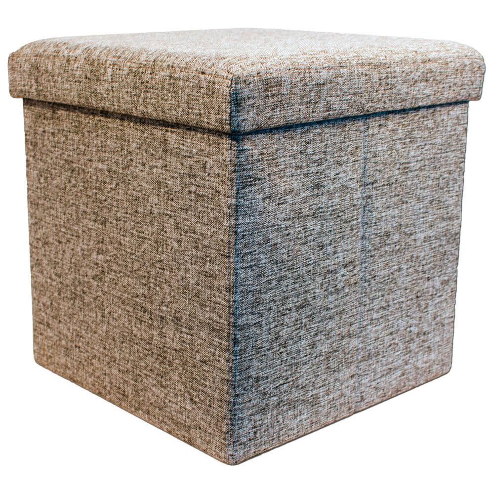 Sitzwürfel Storecube - Grau, Basics, Textil (38/38/38cm) - Echtwerk