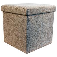 Sitzwürfel Storecube - Grau, Basics, Textil (38/38/38cm) - Echtwerk