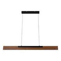 LED-Pendelleuchte 6145714 Wilma - Eichefarben/Schwarz, Natur, Metall (122.2/6/150cm) - Näve