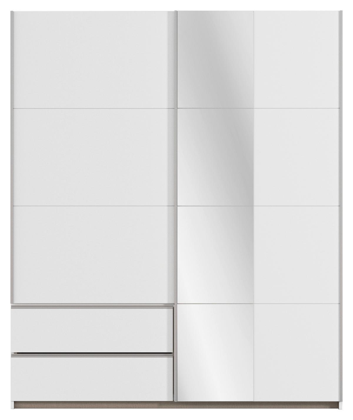 Schwebetürenschrank Stoke Weiß B: 175 Cm - Weiß, MODERN, Holzwerkstoff (175/210/59cm) - Rauch Möbel