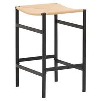 Barhocker-set Polly - Beige/Schwarz, Design, Holz/Metall (45/66/40cm) - Livetastic