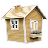 Spielhaus A030.044.01 - Braun/Weiß, KONVENTIONELL, Holz (144/146/157cm) - Ambia Garden