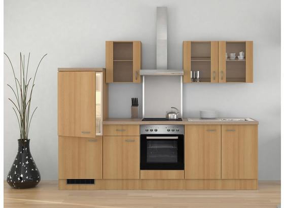 Küchenblock Nano 270cm Buche - Edelstahlfarben/Buchefarben, MODERN, Holzwerkstoff (270/60cm) Küchenblock Nano 270cm Buche - Edelstahlfarben/Buchefarben, MODERN, Holzwerkstoff (270/60cm)