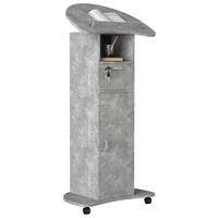 Stehpult Redola L B: 56 Cm Grau+ Stauraum - Grau, MODERN, Holzwerkstoff (56/115/40cm) - MID.YOU