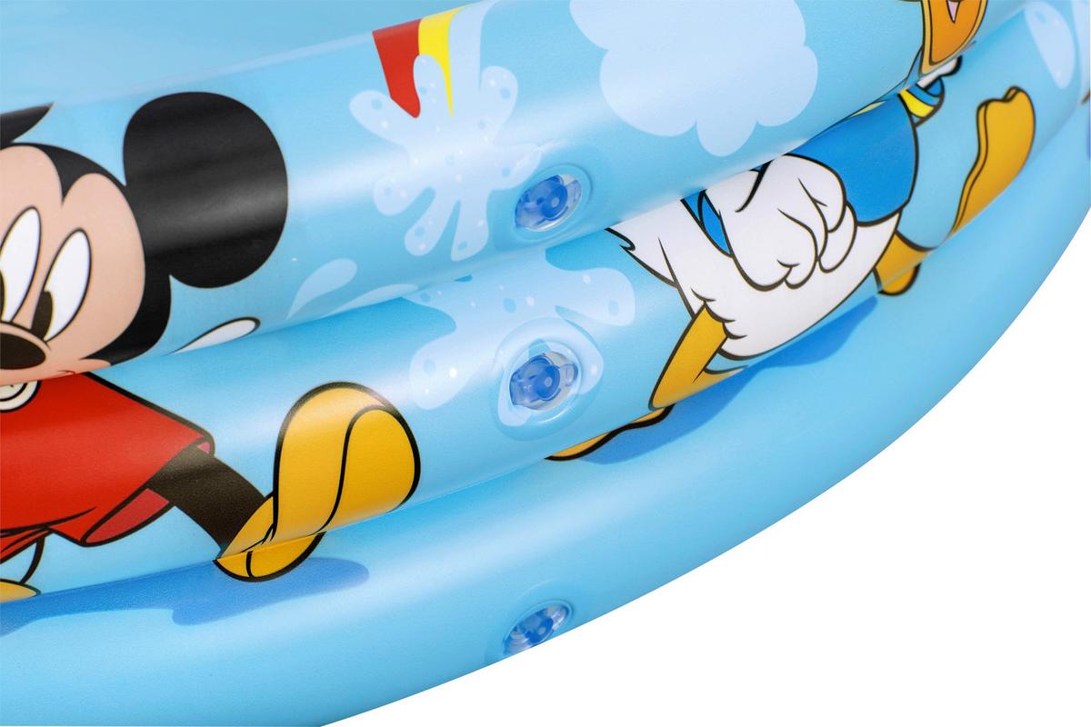 Planschbecken Mickey & Friends Ø 122cm, Wasserkapazität 140L, - Blau, Basics, Kunststoff (122/25cm) - Bestway