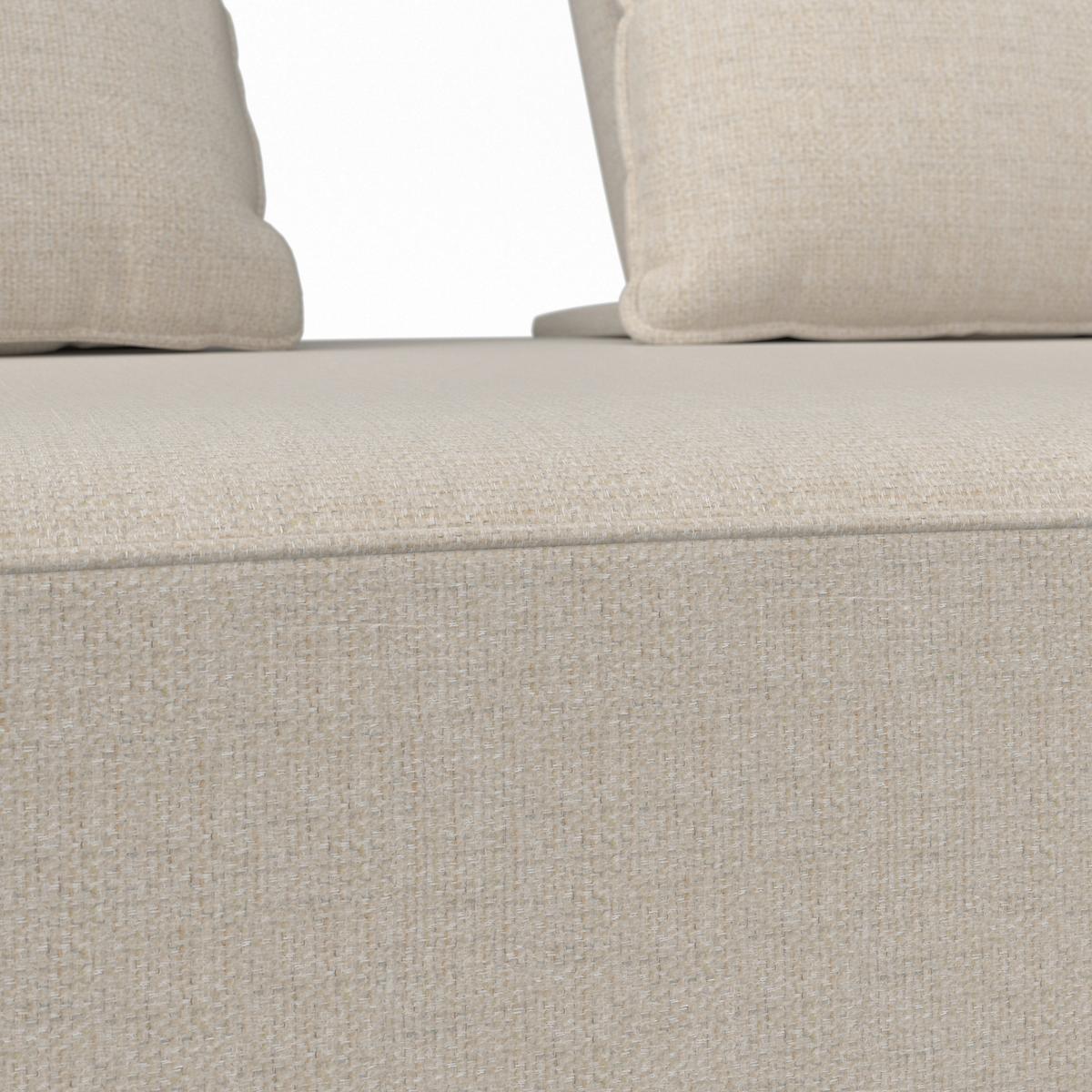 Pohovka CHRISTINA, béžová farba - farba vlašského orecha/béžová, Modern, drevo/kompozitné drevo (215,5/87/106cm) - Bessagi Home