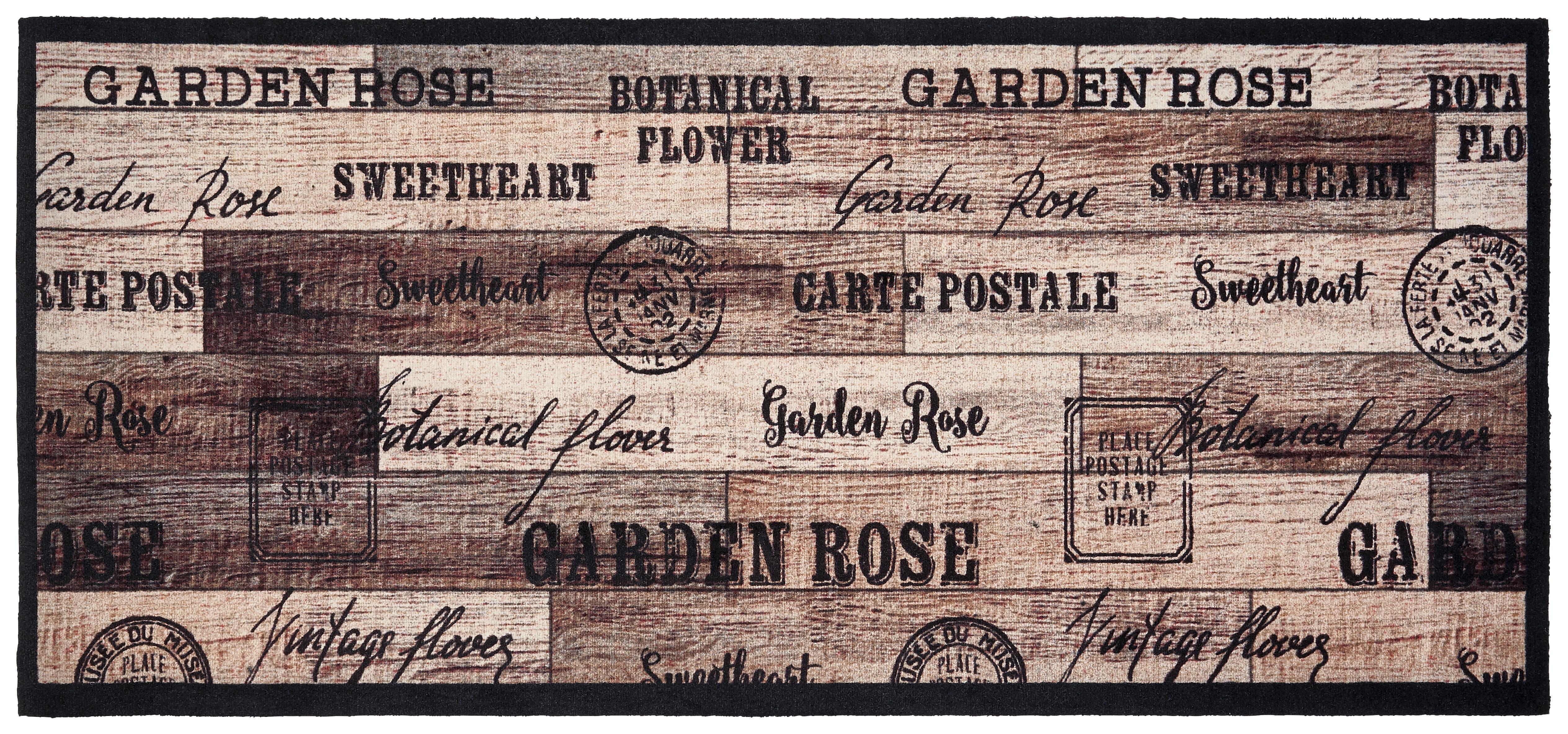 Teppich Läufer Braun Vintage-Design Gerti 66x150 Cm - Braun, Basics, Kunststoff (66/150cm) - Ondega